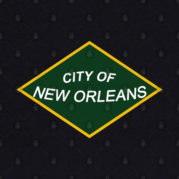 Illinois Central's City of New Orleans Train by Railway Tees For All